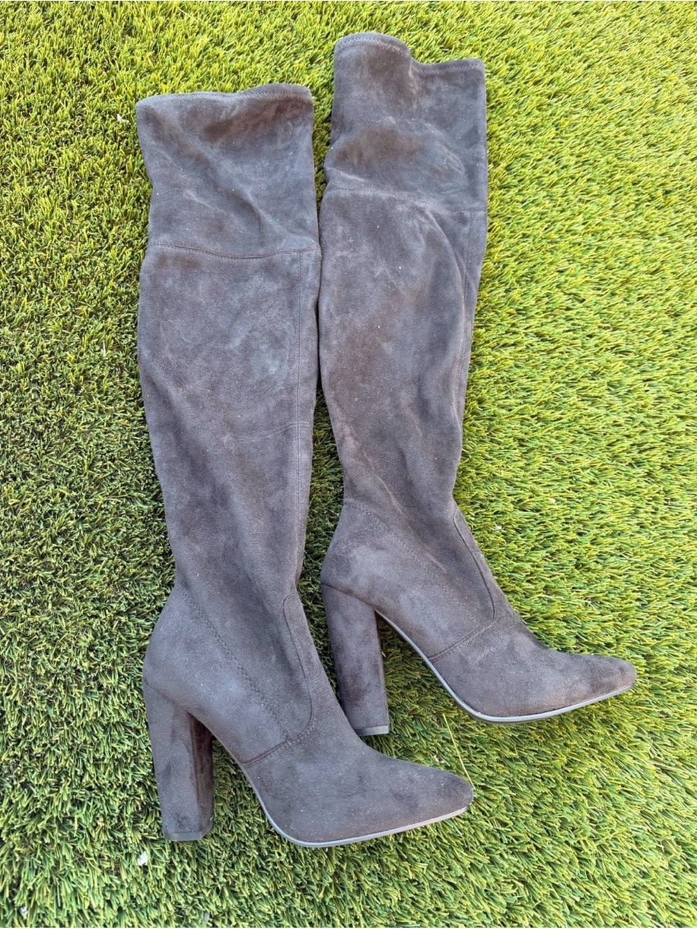 Steve Madden Over-the-Knee Suede High Heel Boots in black